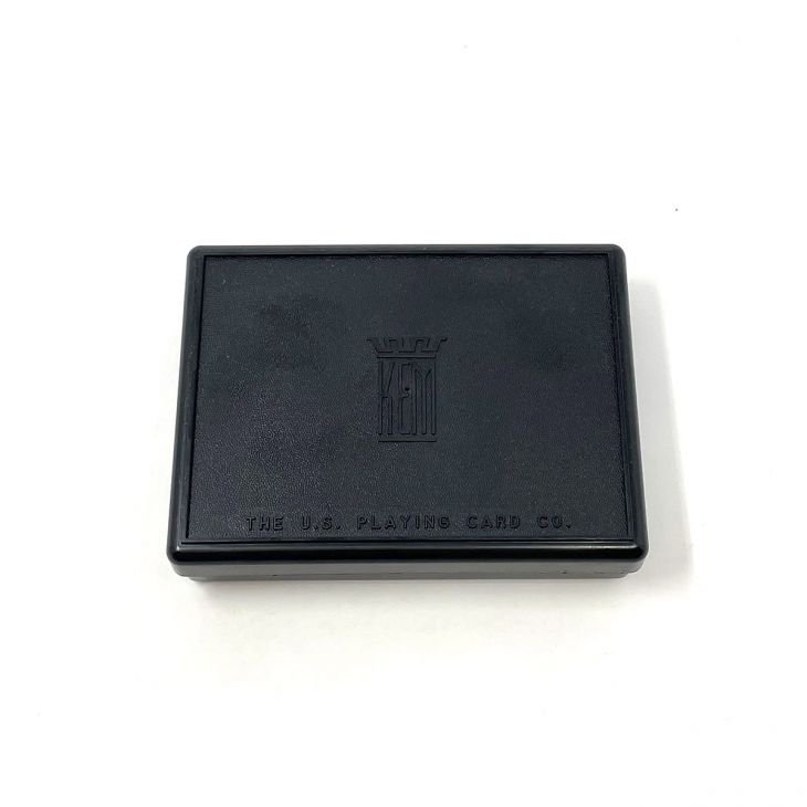 Kem Double Deck Bridge-size Black Plastic Card Box main image